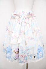 画像2: axes femme kawaii / ランドリー柄スカート M シロ Y-26-08-09-072-AX-SK-SZ-ZY (2)