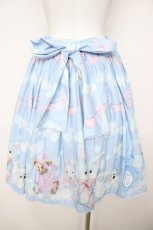 画像2: axes femme kawaii / ランドリー柄スカート M サックス Y-26-08-09-073-AX-SK-SZ-ZY (2)