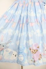 画像3: axes femme kawaii / ランドリー柄スカート M サックス Y-26-08-09-073-AX-SK-SZ-ZY (3)