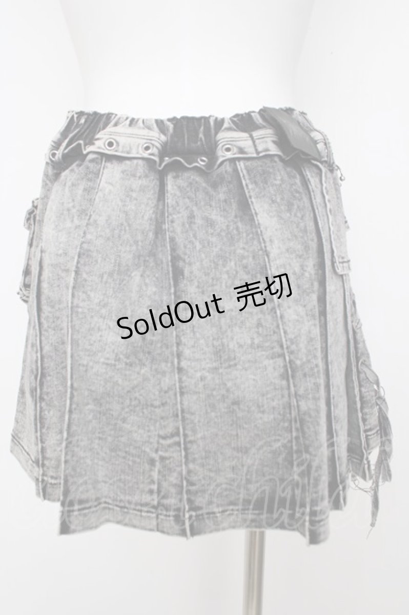 画像2: DimMoire / デニムラップミニスカート L グレー Y-26-08-09-081-PU-SK-SZ-ZY (2)