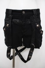 画像1: ALGONQUINS / サス付きショートパンツ  黒 Y-26-08-09-085-AL-PA-SZ-ZY (1)