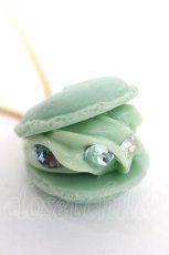 画像1: Q-pot. / ハワイ店限定Blue Hawaii Macaron ネックレス  サックス Y-26-08-09-005-QP-ZA-SZ-ZY (1)