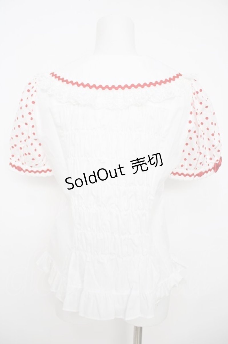画像2: Angelic Pretty / Delicious Cherryブラウス F 赤 Y-26-08-09-038-AP-BL-SZ-ZY (2)