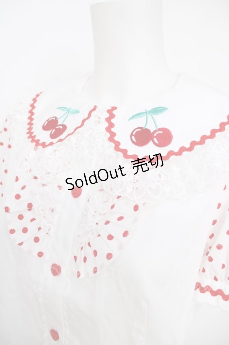 画像3: Angelic Pretty / Delicious Cherryブラウス F 赤 Y-26-08-09-038-AP-BL-SZ-ZY (3)