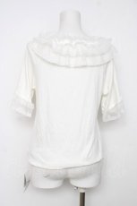 画像2: axes femme / ドット×チュールフリルプルオーバー F 生成り Y-26-08-12-040-AX-TO-SZ-ZY (2)