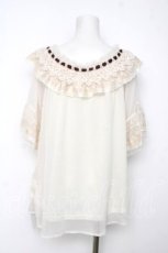 画像2: axes femme / レイヤードフリル楊柳トップス F 生成り Y-26-08-12-042-AX-TO-SZ-ZY (2)