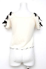 画像2: axes femme POETIQUE / メローリボンカットプルオーバー M 生成り Y-26-08-12-043-AX-TO-SZ-ZY (2)