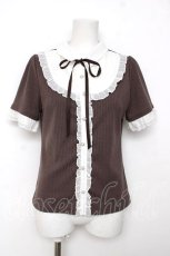 画像1: axes femme / 襟付きブロッキングリブプルオーバー  F Y-26-08-12-052-AX-TO-SZ-ZY (1)
