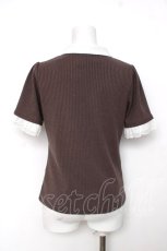 画像2: axes femme / 襟付きブロッキングリブプルオーバー  F Y-26-08-12-052-AX-TO-SZ-ZY (2)