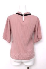 画像2: axes femme / チャーム付リブトップス F ピンク Y-26-08-12-055-AX-TO-SZ-ZY (2)