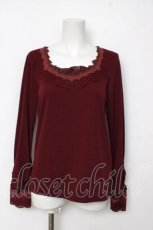 画像1: axes femme / レース配色インナー M ワイン Y-26-08-12-057-AX-TO-SZ-ZY (1)