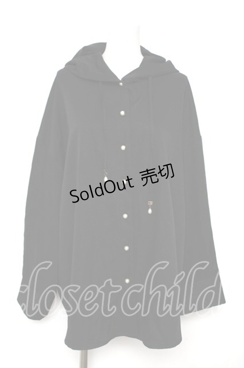 画像1: axes femme / フード付きオーバーシャツ F 黒 Y-26-08-12-063-AX-TO-SZ-ZY (1)