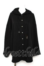 画像1: axes femme / フード付きオーバーシャツ F 黒 Y-26-08-12-063-AX-TO-SZ-ZY (1)