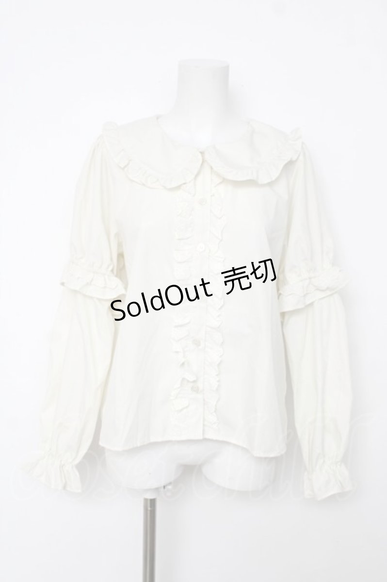 画像1: m petit by misako / 2WAYブラウス M 淡薄橙 Y-26-08-12-066-LO-BL-SZ-ZY (1)