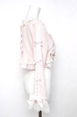 画像2: LIZ LISA / リボンレースボレロカットカーディガン 0 ピンク Y-26-08-12-068-LO-TO-SZ-ZY (2)