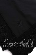 画像2: Moi-meme-Moitie / タイニーローズレース燭台刺繍スカーフ  黒 Y-26-08-12-011-MO-ZA-SZ-ZY (2)