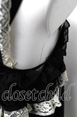 画像3: axes femme / フロッキー薔薇プリントシフォンキャミベビードール M 黒 Y-26-08-12-081-AX-OP-SZ-ZY (3)
