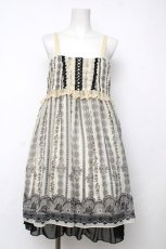 画像1: axes femme / レースプリントチュニック M 生成り Y-26-08-12-083-AX-OP-SZ-ZY (1)