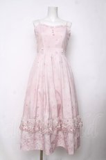 画像1: axes femme / 桜レースＸ桜柄キャミワンピース F ピンク Y-26-08-12-089-AX-OP-SZ-ZY (1)