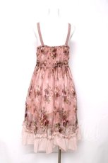 画像2: axes femme / 蝶×薔薇ワンピース M アワピンク Y-26-08-12-091-AX-OP-SZ-ZY (2)