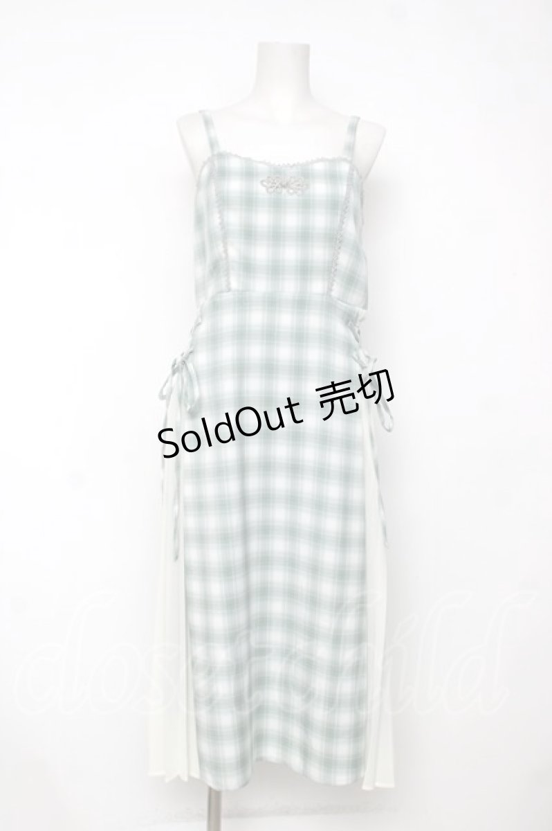 画像1: axes femme kawaii / サイドレースアップジャンスカ M ミント Y-26-08-12-095-AX-OP-SZ-ZY (1)