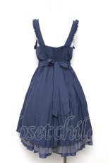 画像2: axes femme POETIQUE / メルヘン刺繍フリルワンピース M ブルー Y-26-08-12-100-AX-OP-SZ-ZY (2)