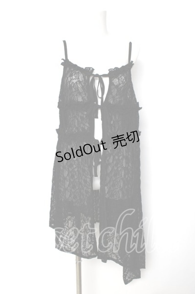 画像1: axes femme / チュニック丈レースキャミ F 黒 Y-26-08-12-105-AX-TO-SZ-ZY (1)