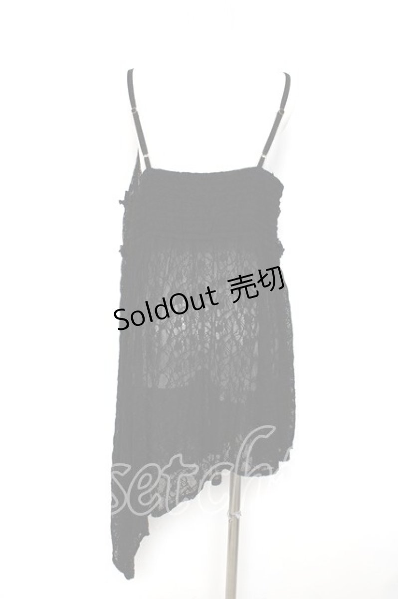 画像2: axes femme / チュニック丈レースキャミ F 黒 Y-26-08-12-105-AX-TO-SZ-ZY (2)