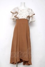 画像1: axes femme / フリルドッキングワンピ F オレンジ Y-26-08-12-112-AX-OP-SZ-ZY (1)