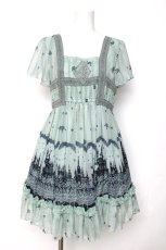 画像1: axes femme / 街柄シルエットメルヘンチュニ M ミント Y-26-08-12-117-AX-OP-SZ-ZY (1)