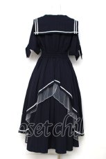 画像2: axes femme / セーラーカラーマリンワンピース F 紺 Y-26-08-12-124-AX-OP-SZ-ZY (2)
