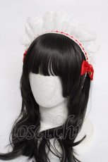 画像1: Angelic Pretty / Twin Ribbonカフェカチューシャ  赤 Y-26-08-12-019-AP-AC-SZ-ZY (1)