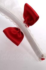 画像4: Angelic Pretty / Twin Ribbonカフェカチューシャ  赤 Y-26-08-12-019-AP-AC-SZ-ZY (4)