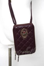 画像1: axes femme / ローズモチーフポシェット  ワイン Y-26-08-12-022-AX-BG-SZ-ZY (1)