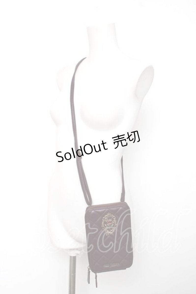 画像2: axes femme / ローズモチーフポシェット  ワイン Y-26-08-12-022-AX-BG-SZ-ZT718 (2)