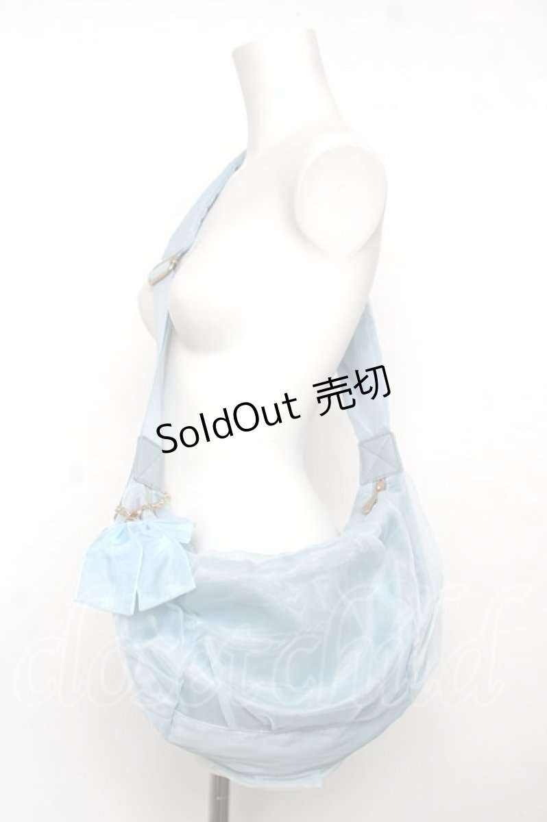 画像1: m petit by misako / AMチュールリボンショルダーバッグ  淡水色 Y-26-08-12-025-LO-BG-SZ-ZY (1)