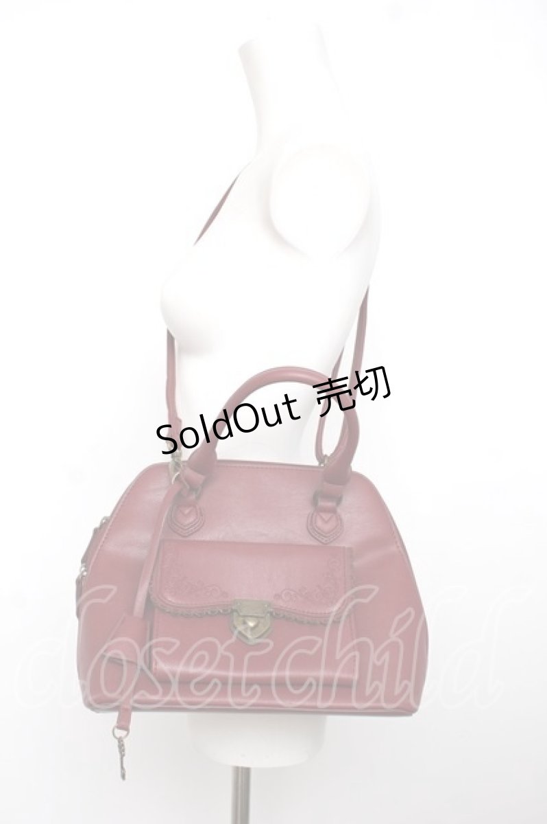 画像1: axes femme / ブカッティ2WAYバッグ  ワイン Y-26-08-12-028-AX-BG-SZ-ZT0824N (1)