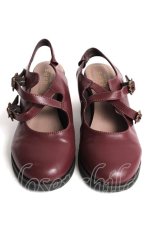 画像1: axes femme / バックストラップパンプス L ワイン Y-26-08-12-032-AX-SH-SZ-ZY (1)