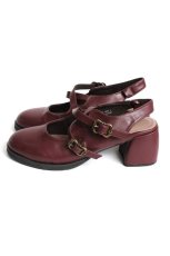 画像2: axes femme / バックストラップパンプス L ワイン Y-26-08-12-032-AX-SH-SZ-ZY (2)