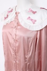 画像3: axes femme kawaii / プチリボン配色ブラウス M ピンク Y-26-08-16-034-AX-BL-SZ-ZY (3)