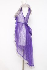 画像2: Vallee lys / Fishtail Lace Gilet  パープル Y-26-08-16-041-GO-TO-SZ-ZY (2)