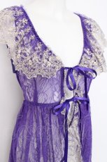 画像4: Vallee lys / Fishtail Lace Gilet  パープル Y-26-08-16-041-GO-TO-SZ-ZY (4)
