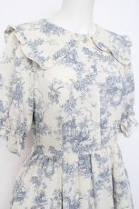 画像3: m petit by misako / トワルドジュイワンピース M 淡青 Y-26-08-16-051-LO-OP-SZ-ZY (3)