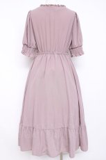 画像2: m petit by misako / AMレースアップワンピース M 中桃 Y-26-08-16-053-LO-OP-SZ-ZY (2)