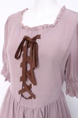 画像3: m petit by misako / AMレースアップワンピース M 中桃 Y-26-08-16-053-LO-OP-SZ-ZY (3)