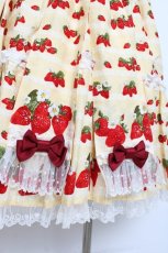 画像5: metamorphose / Strawberry harvestフリルジャンパースカート 2 イエロー Y-26-08-16-060-ME-OP-SZ-ZY (5)