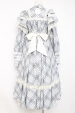 画像3: Hoshibako Works / 【路面店限定販売】リリアンヌ姉妹 チェックワンピース(ロング丈)  グレー Y-26-08-16-061-LO-OP-SZ-ZY (3)