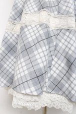 画像7: Hoshibako Works / 【路面店限定販売】リリアンヌ姉妹 チェックワンピース(ロング丈)  グレー Y-26-08-16-061-LO-OP-SZ-ZY (7)