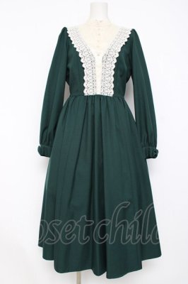 Preview of キャトリーヌ（長袖）ワンピース L グリーン