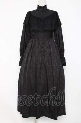 Preview of "Luisa"ジャガードレースドレス M ブラック